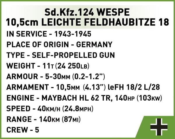 SD.KFZ.124 Wespe - Executive Edition