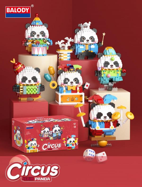 Circus pandas (diamond blocks)