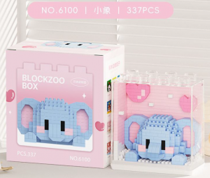 Blockzoo-Box: Elefant (diamond blocks)