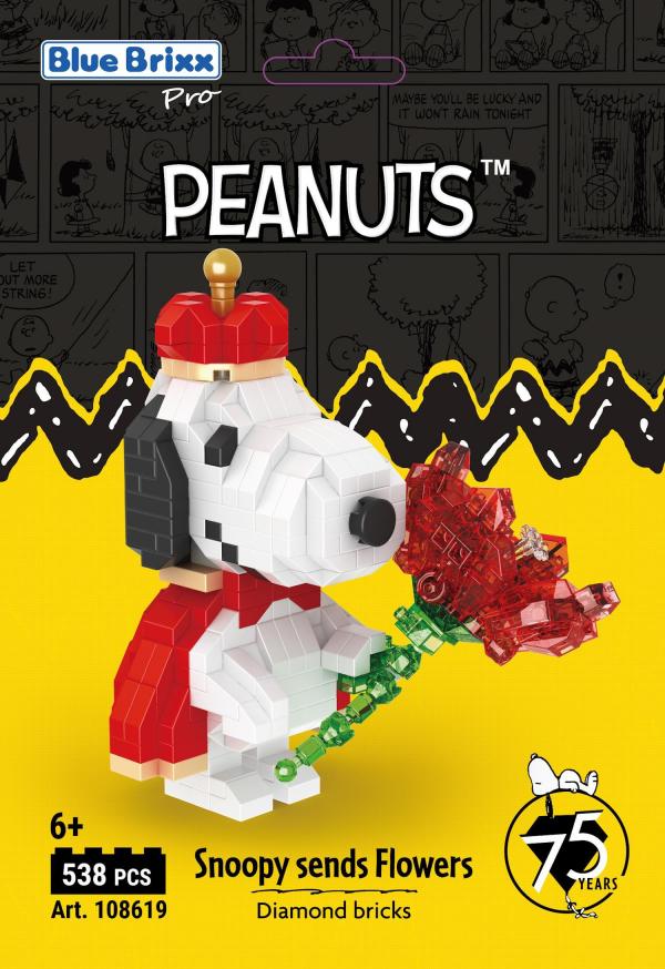 Snoopy sends flowers (diamond bricks)