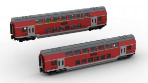 Double-Decker Trolley red 2 in 1 (8w)