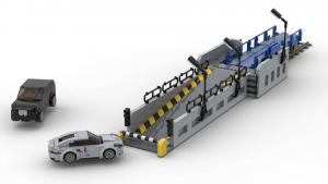 Autoauffahrtermial mit Autotransportwaggon (8w)