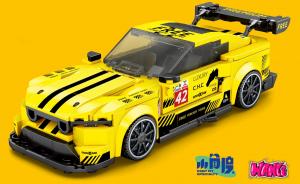 Yellow racing car