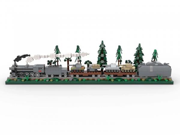 Diorama Steam Locomotive with Tanks