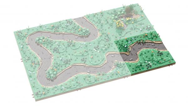 Modular landscape system: stream