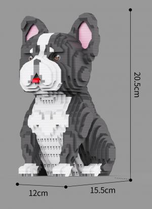 French bulldog (diamond blocks)