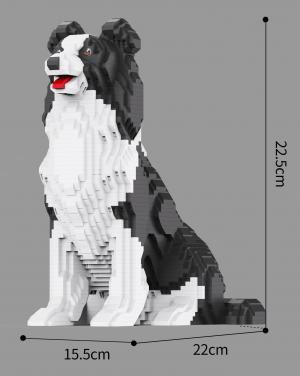 Border Collie (diamond blocks)