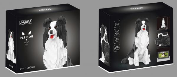 Border Collie (diamond blocks)