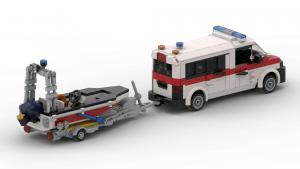 Water Rescue Vehicle with Boat