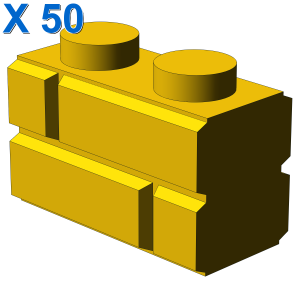 Profile brick 1x2 single gro. X 50