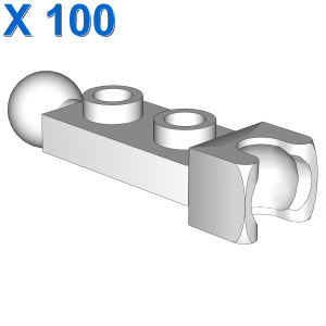 PLATE 1X2 BALL Ø5.9/CUP/FRICTION X 100